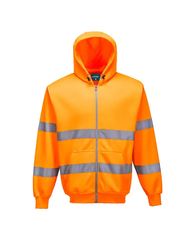 Sweat zip HiVis à capuche