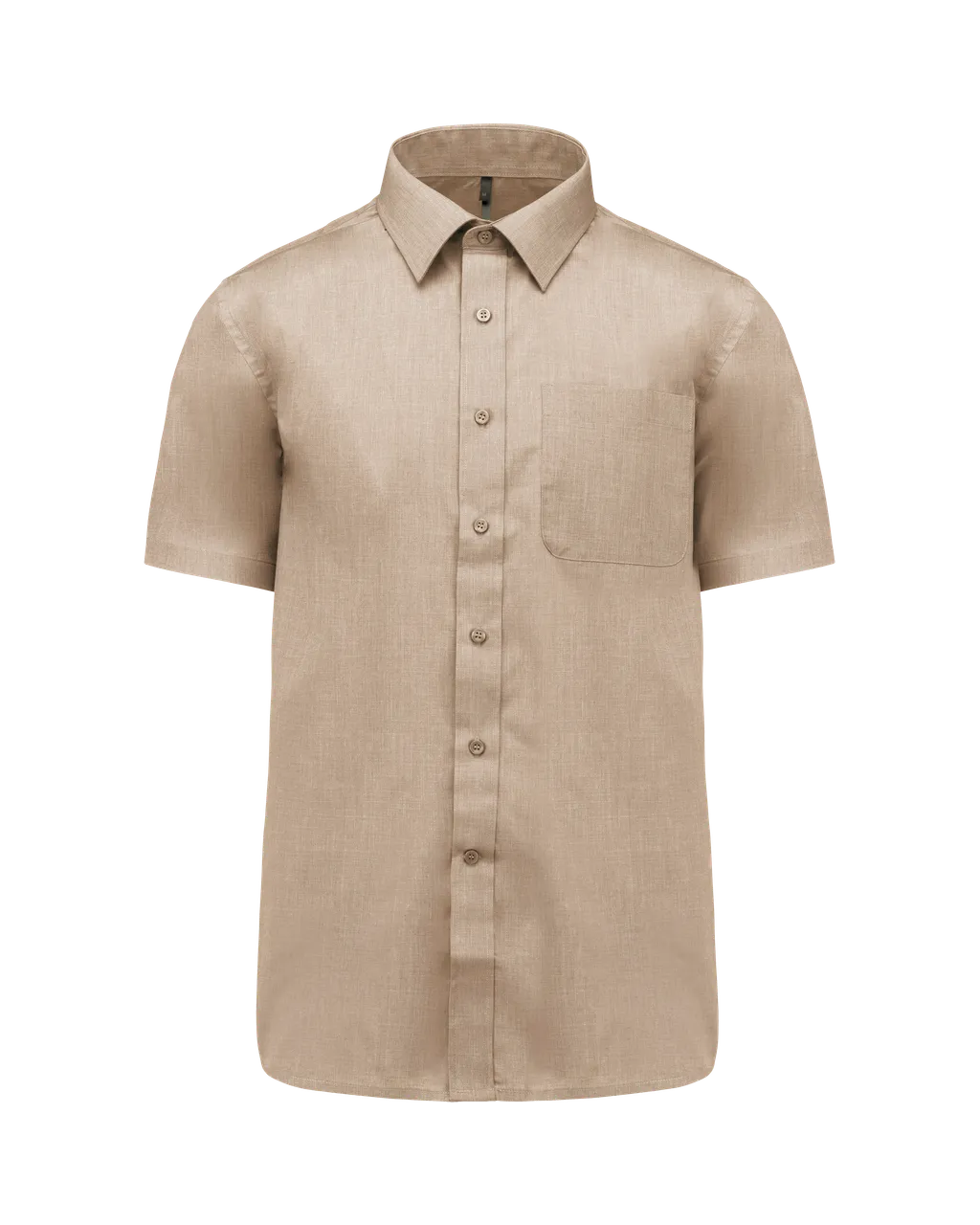 Chemise popeline polycoton manches courtes entretien facile