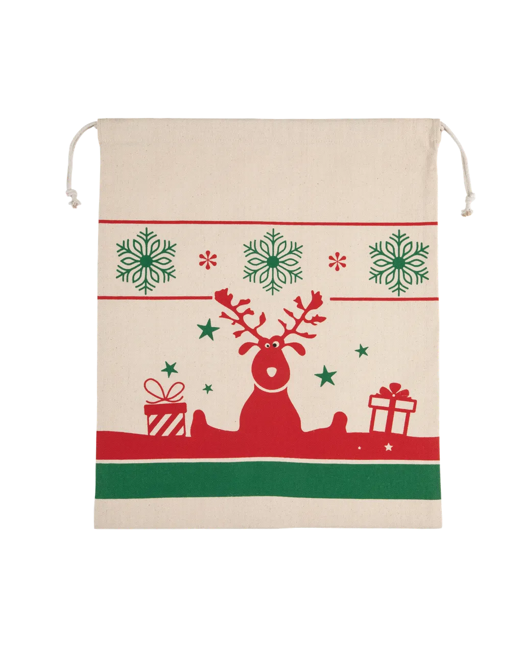 Sac avec cordon motifs de Noël