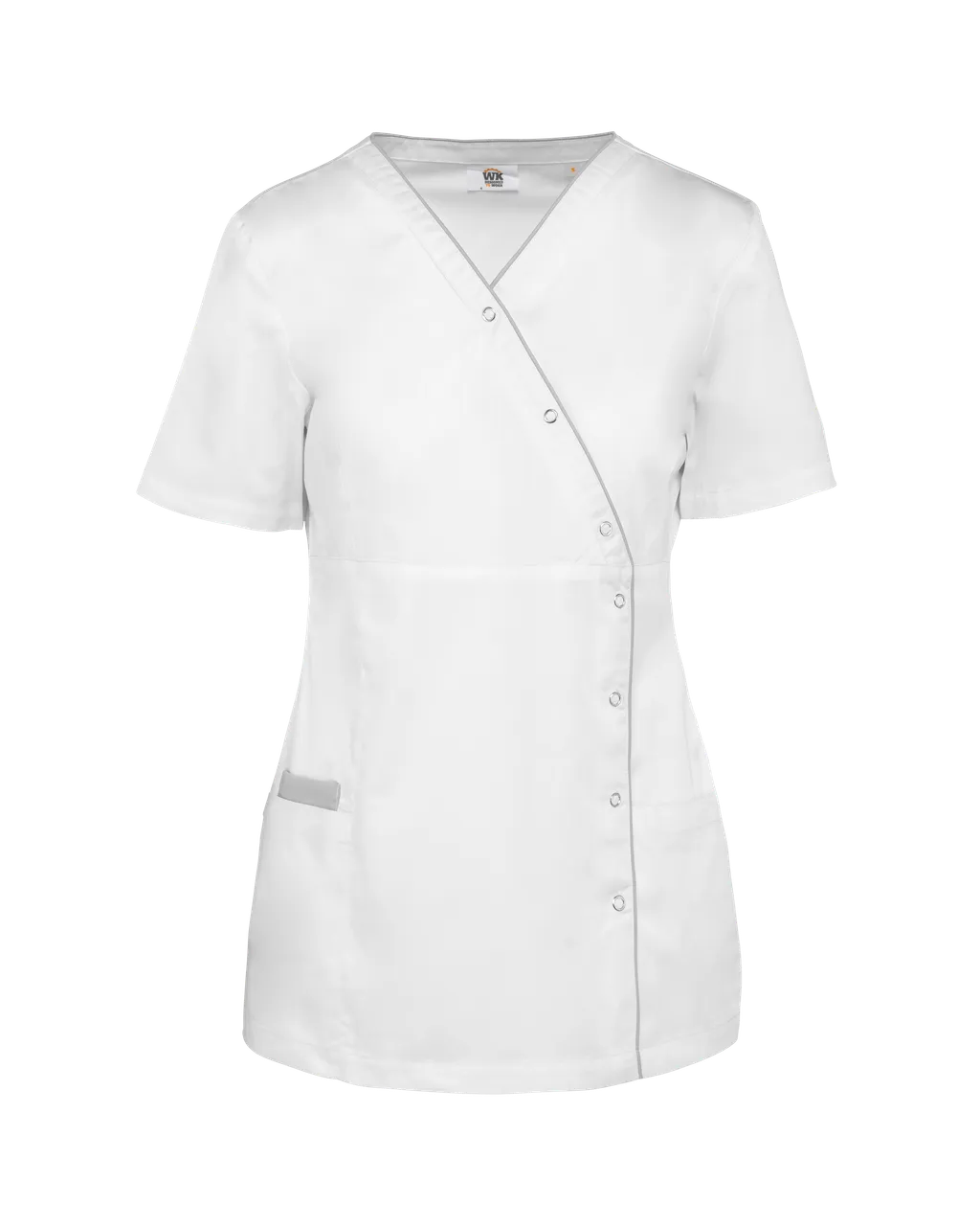 Blouse polycoton avec boutons-pression