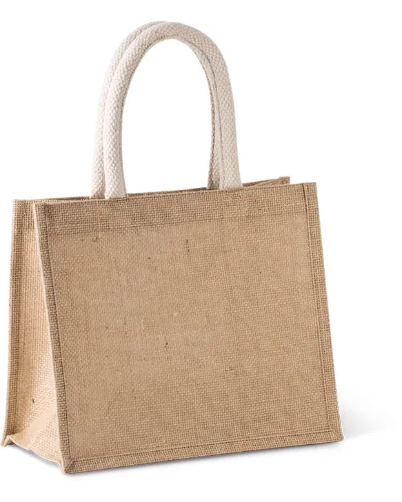 Sac style cabas en toile de jute - modèle moyen