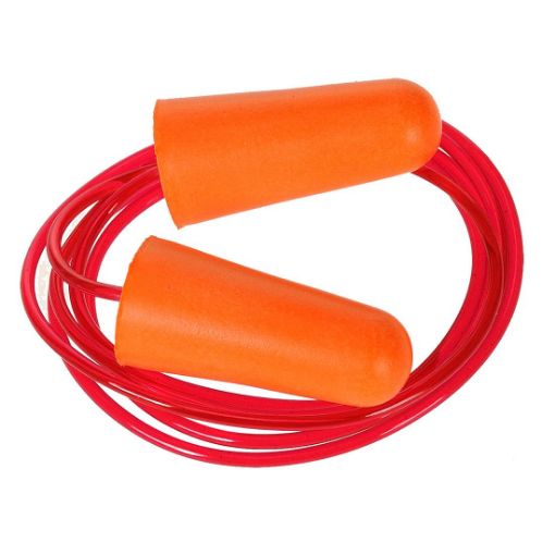 Afbeeldingen van Bouchon anti-bruit en mousse PU avec cordon (200 paires)