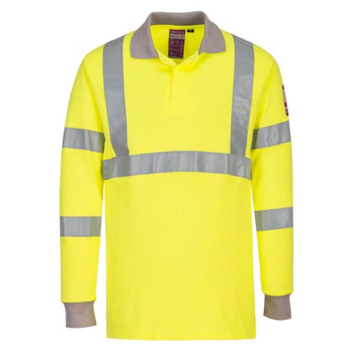 Afbeeldingen van Polo manches longues FR antistatique et HiVis