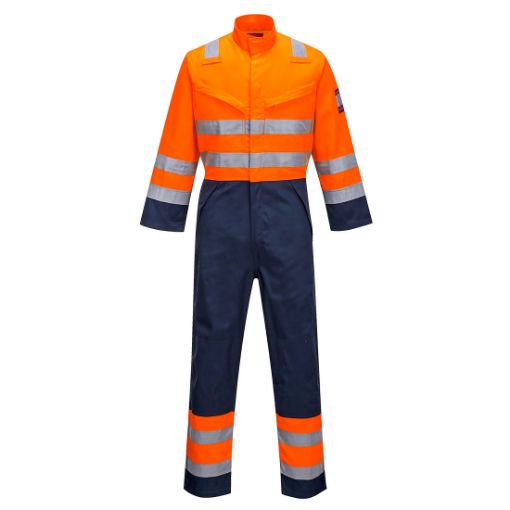 Afbeeldingen van Combinaison HV Modflame RIS Marine/Orange