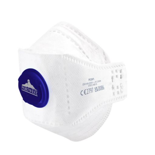 Afbeeldingen van Respirateur pliable à plat EAGLE FFP2 à valve Dolomite