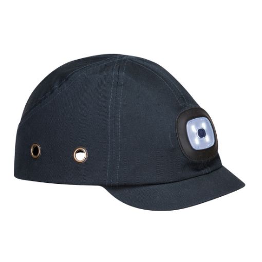Afbeeldingen van Casquette antichoc à LED rechargeable par USB