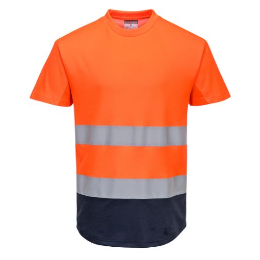 Afbeeldingen van Tee-shirt Mesh bicolore