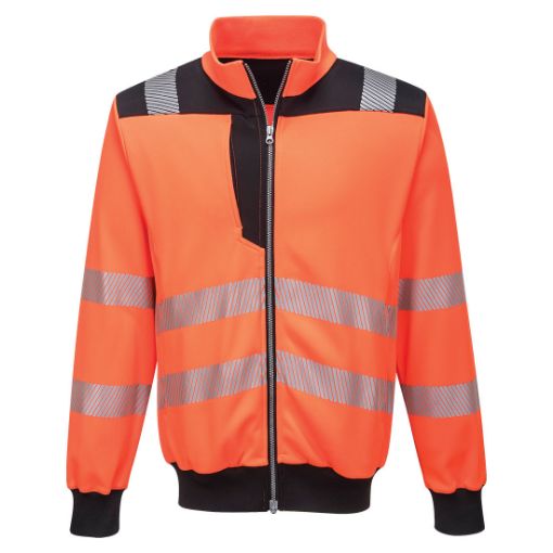 Afbeeldingen van PW3 Hi-Vis Sweatshirt Zippé