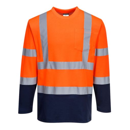 Afbeeldingen van T-Shirt Coton Comfort bicolore manches longues