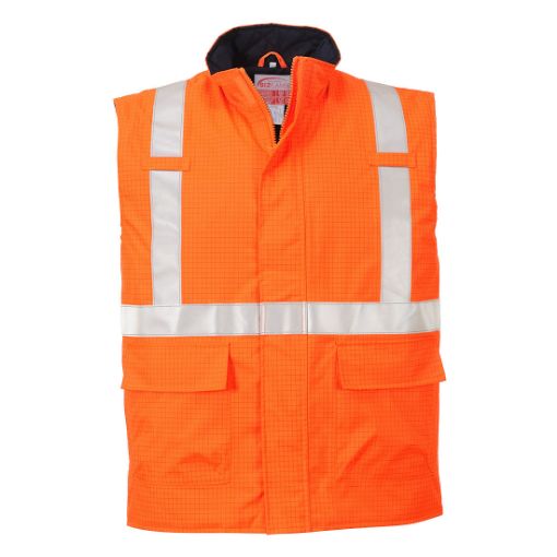 Afbeeldingen van Bodywarmer Hi-Vis Bizflame antistatique et FR