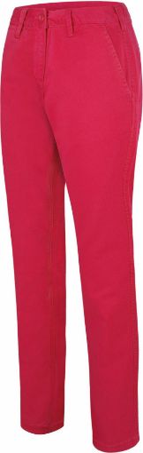 Afbeeldingen van Dameschinobroek 34 FR Washed Blue