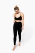 Image de Legging femme sans coutures S/M Black
