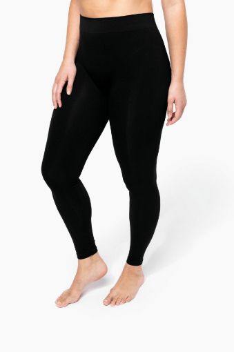 Afbeeldingen van Naadloze dameslegging XS Black