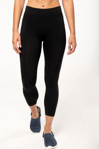 Picture of Ladies' seamless 7/8 leggings XS Black