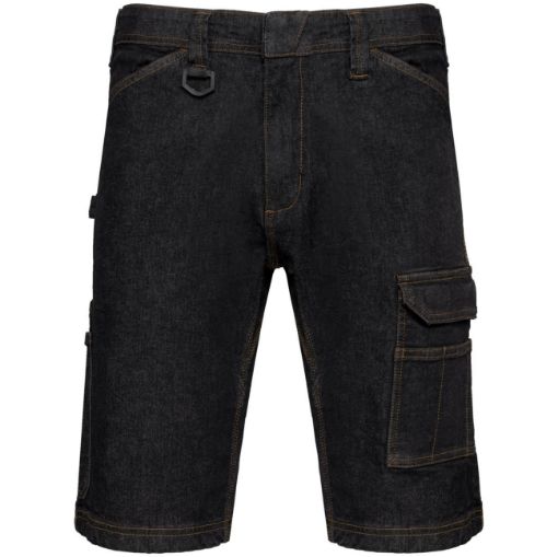 Image de Bermuda denim multipoches homme 36 FR Black Rinse