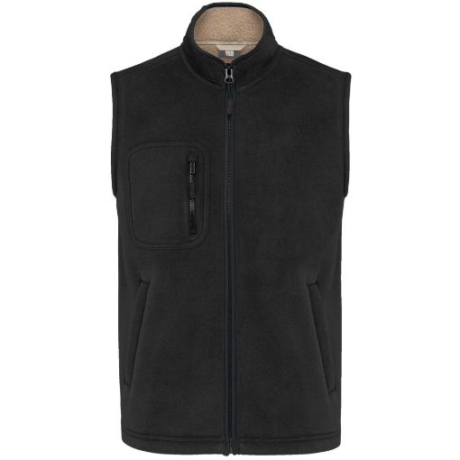 Afbeeldingen van Fleece bodywarmer met binnenkant van sherpa uniseks