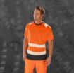 Afbeeldingen van Gerecycled veiligheids-T-shirt L/XL Orange / Black
