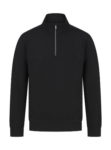 Picture of Unisex zipped neck sweatshirt
