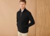 Picture of Unisex zipped neck sweatshirt