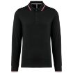 Afbeeldingen van Heren polo van piquétricot met lange mouwen