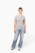 Afbeeldingen van Dames-t-shirt V-hals korte mouwen