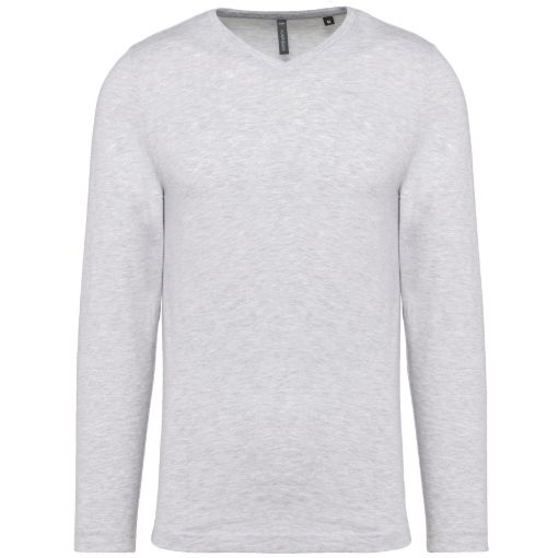 Afbeeldingen van T-shirt V-hals lange mouwen