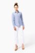Afbeeldingen van Dames Oxford blouse lange mouwen