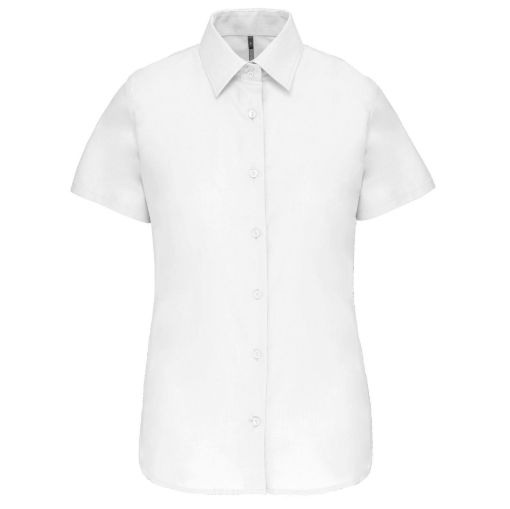 Afbeeldingen van Dames Oxford blouse korte mouwen
