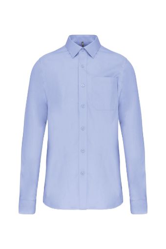 Picture of Men's long-sleeved cotton poplin shirt