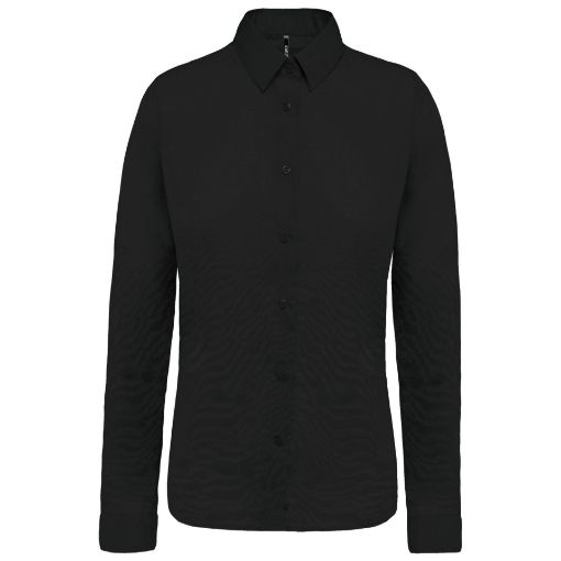 Picture of Ladies’ long-sleeved cotton poplin shirt