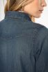 Afbeeldingen van Dames denim blouse lange mouwen