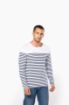 Afbeeldingen van Gestreept heren-t-shirt lange mouwen