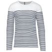 Afbeeldingen van Gestreept heren-t-shirt lange mouwen