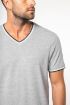Afbeeldingen van Heren-t-shirt piqué V-hals
