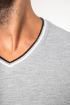 Afbeeldingen van Heren-t-shirt piqué V-hals