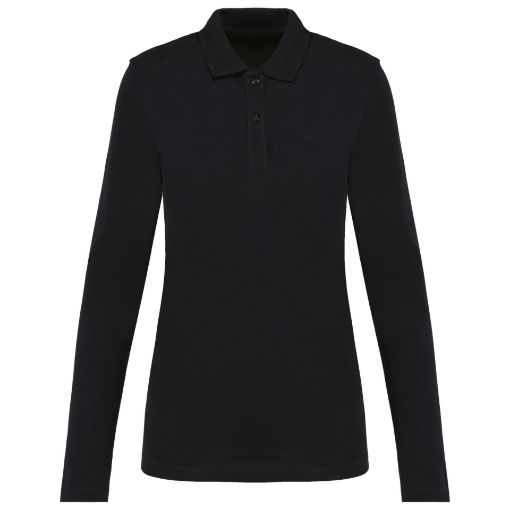 Picture of Ladies' long-sleeved Supima® polo shirt