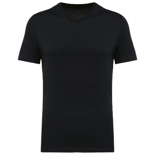 Afbeeldingen van Supima® heren-t-shirt V-hals korte mouwen