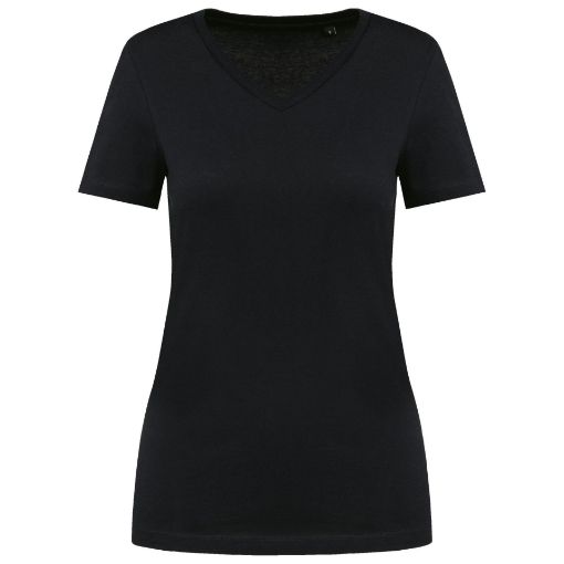 Afbeeldingen van Supima® dames-T-shirt V-hals korte mouwen