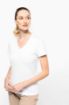 Afbeeldingen van Supima® dames-T-shirt V-hals korte mouwen