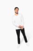 Afbeeldingen van Supima® heren-T-shirt V-hals lange mouwen