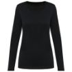 Afbeeldingen van Supima® dames-T-shirt V-hals lange mouwen