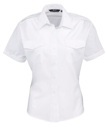 Afbeeldingen van Ladies Pilot Short Sleeved Shirt