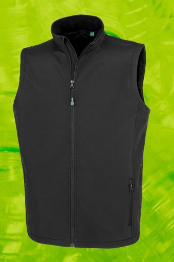 Afbeeldingen van Gerecycleerde heren softshell-bodywarmer