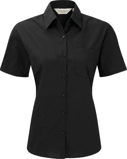 Afbeeldingen van Ladies' Ss Polycotton Poplin Shirt