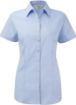 Afbeeldingen van Ladies Short Sleeve Herringbone Shirt