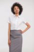 Afbeeldingen van Ladies Short Sleeve Herringbone Shirt