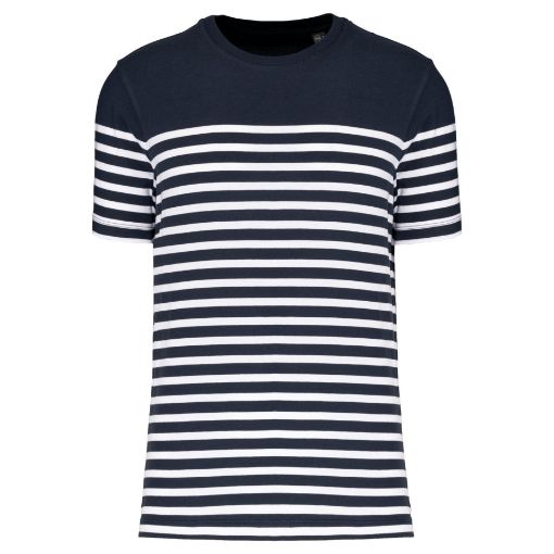 Afbeeldingen van Marine-t-shirt ronde hals Bio heren