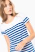 Afbeeldingen van Marine-t-shirt ronde hals Bio dames