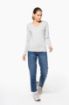 Afbeeldingen van Dames t-shirt V-hals lange mouwen