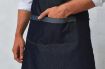 Afbeeldingen van Domain - Contrast denim halterschort